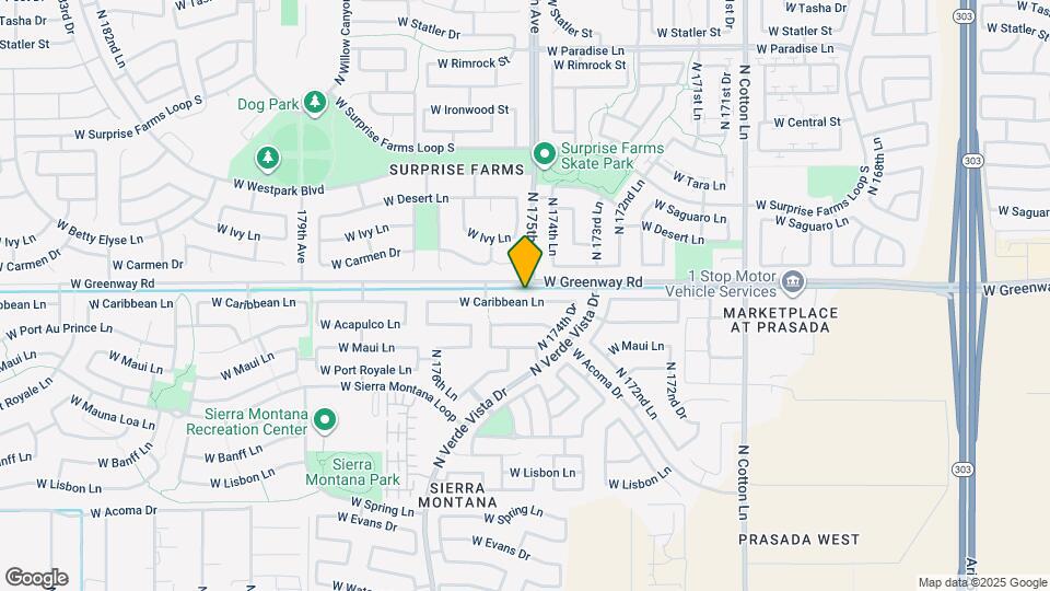 17482 W Caribbean Ln Map and Location Details