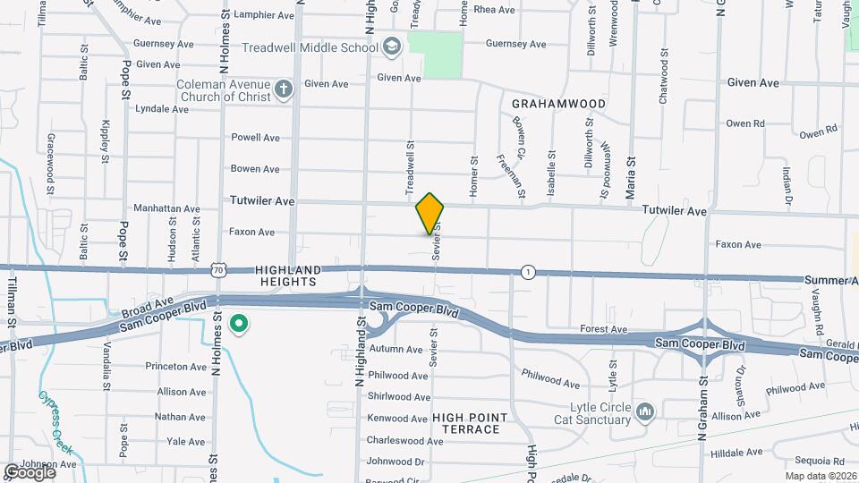 3589 Faxon Ave Map and Location Details