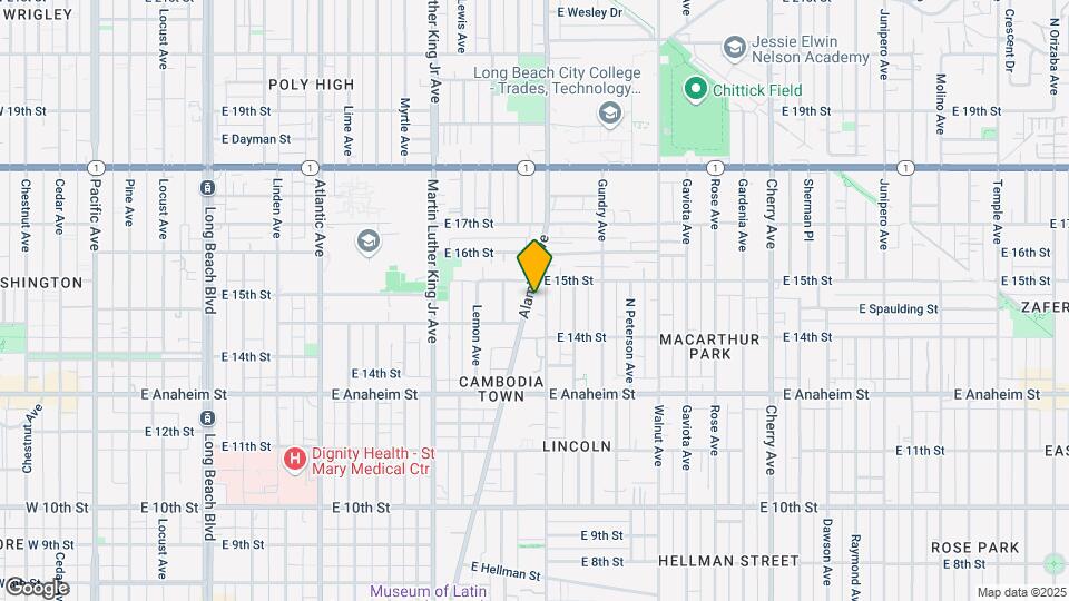 1466 Alamitos Ave Mapa y Detalles de la Ubicación
