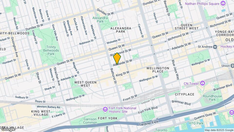 525 Adelaide St W Map and Location Details