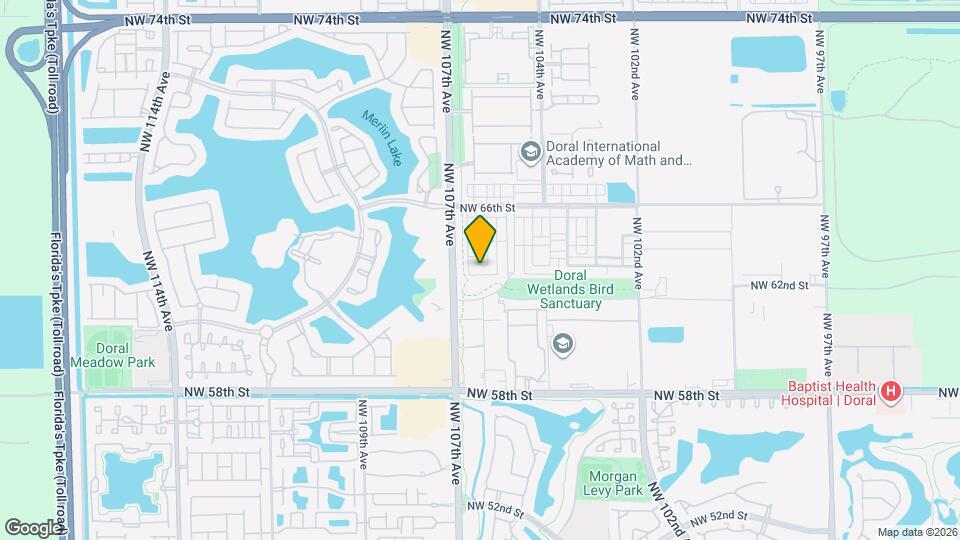 10560 NW 63rd Terrace Map and Location Details