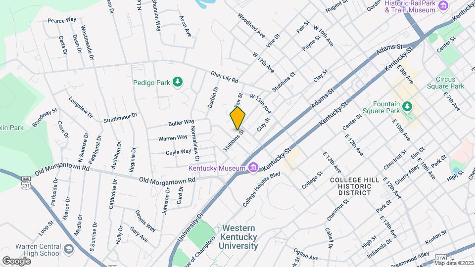1421 Stubbins St Map and Location Details