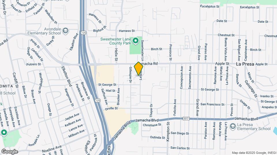 1034 Leland St Map and Location Details