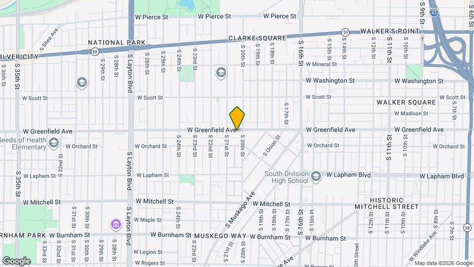 2015 W Greenfield Ave Map and Location Details