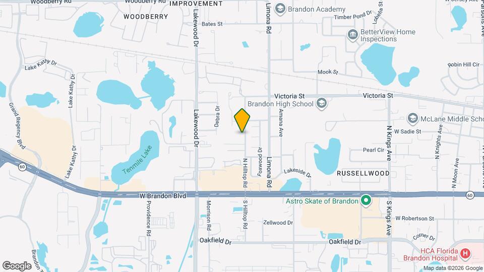 308 N Hilltop Rd Map and Location Details