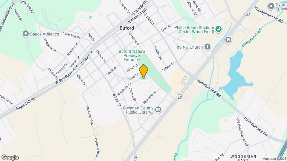 407 Buford Map and Location Details