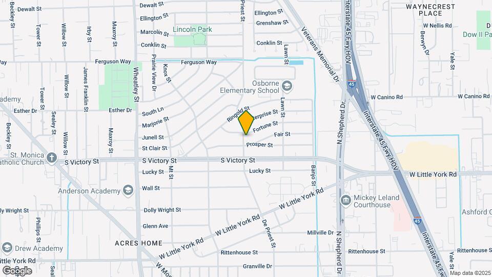 7814 De Priest St Map and Location Details