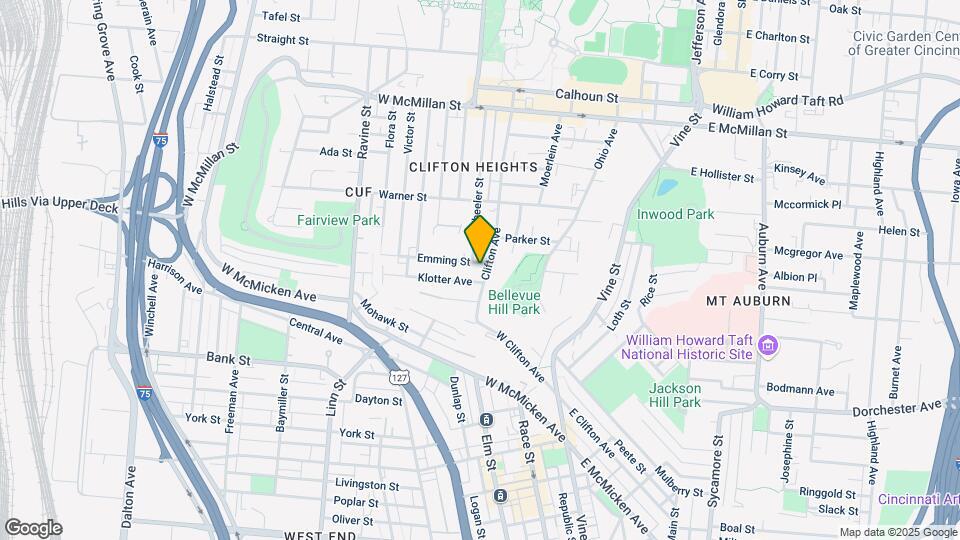 2147 Clifton Ave Mapa y Detalles de la Ubicación