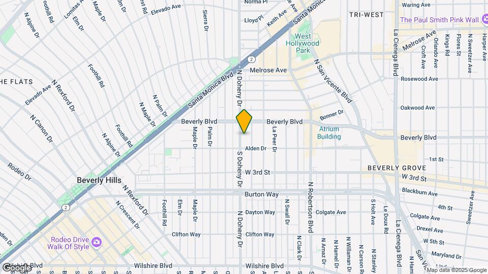 120 N Doheny Dr Mapa y Detalles de la Ubicación