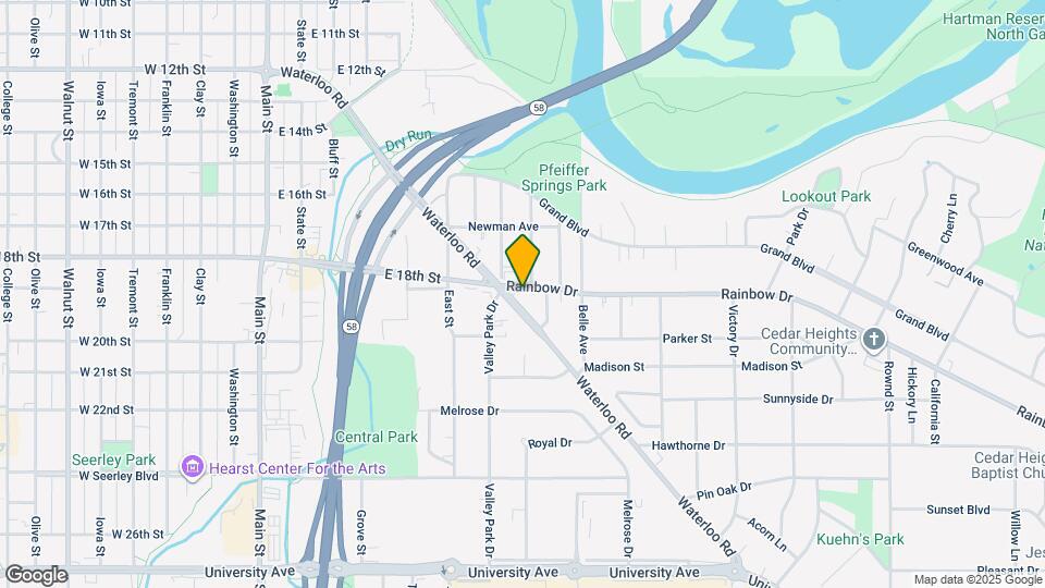 921 Rainbow Dr Map and Location Details