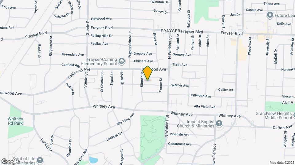 1716 Warner Ave Map and Location Details