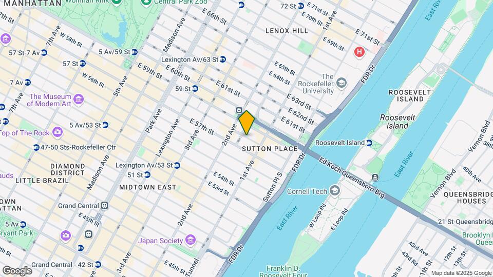 326 E 58th St Map and Location Details