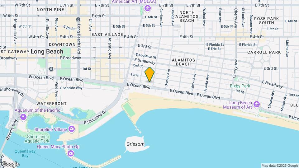 1055 E Ocean Blvd Mapa y Detalles de la Ubicación