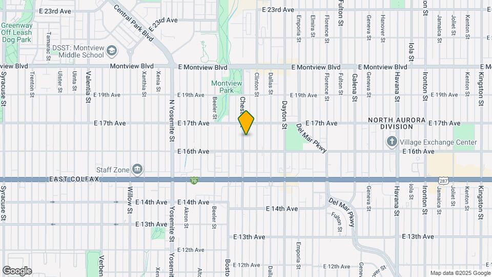 1632 Chester St, Unit 1632 Map and Location Details