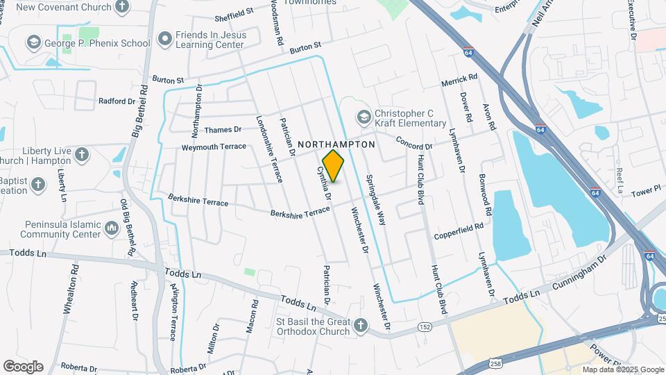 206 Cynthia Dr Mapa y Detalles de la Ubicación