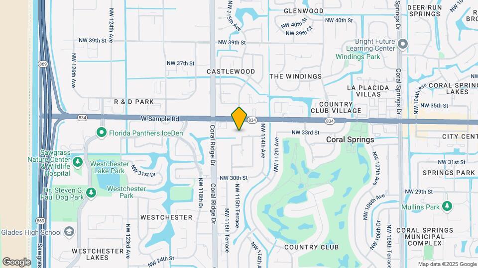 11545 NW 33rd St Map and Location Details