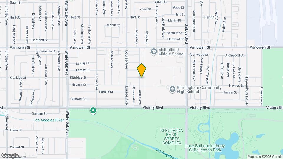 6548 Aldea Ave Map and Location Details