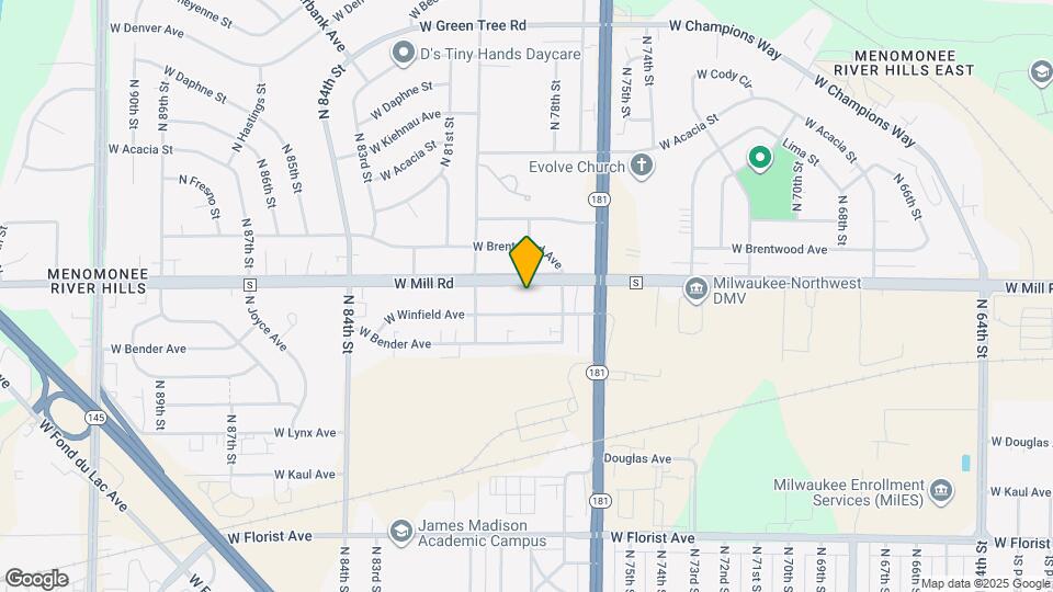 7809 W Mill Rd Map and Location Details