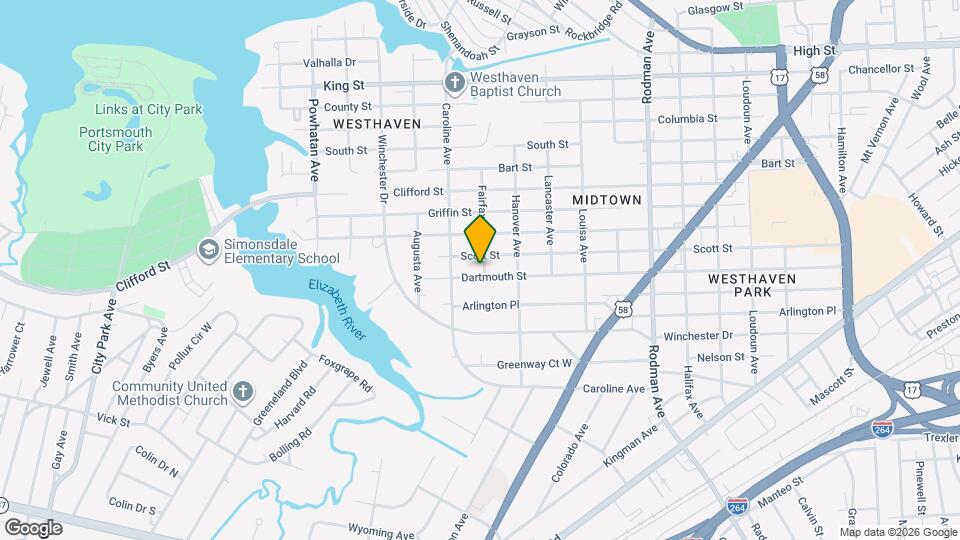 4200 Dartmouth St Map and Location Details