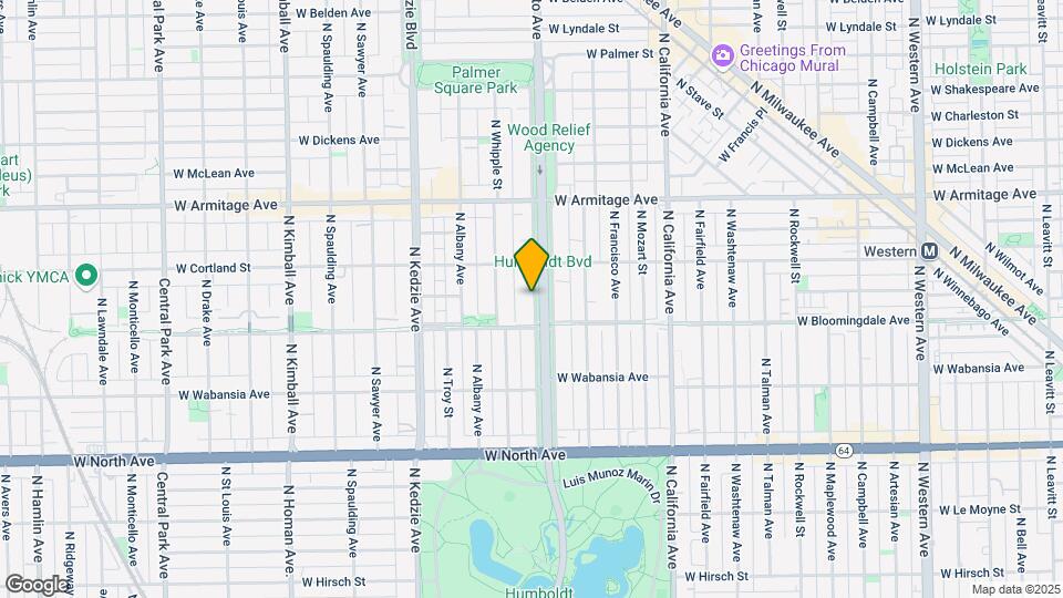 1834 N Humboldt Blvd, Unit 1A Mapa y Detalles de la Ubicación