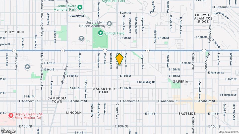 1614 Cherry Ave Mapa y Detalles de la Ubicación