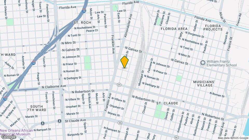 2709 N Roman St Mapa y Detalles de la Ubicación