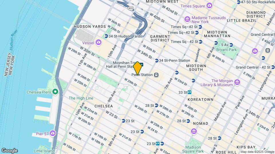 321 W 30th St Map and Location Details