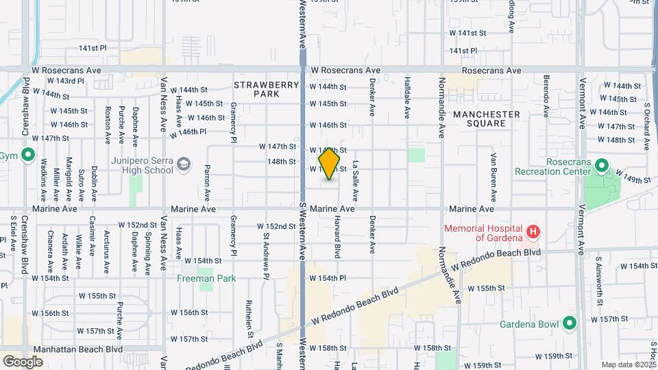 1713 W 150th St Mapa y Detalles de la Ubicación