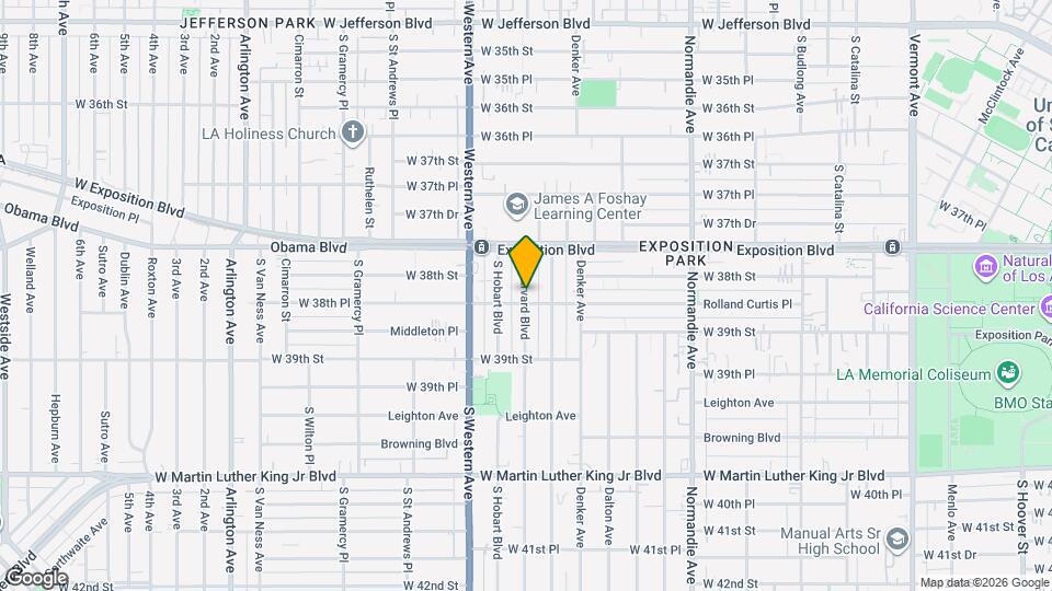 3826 S Harvard Blvd Map and Location Details