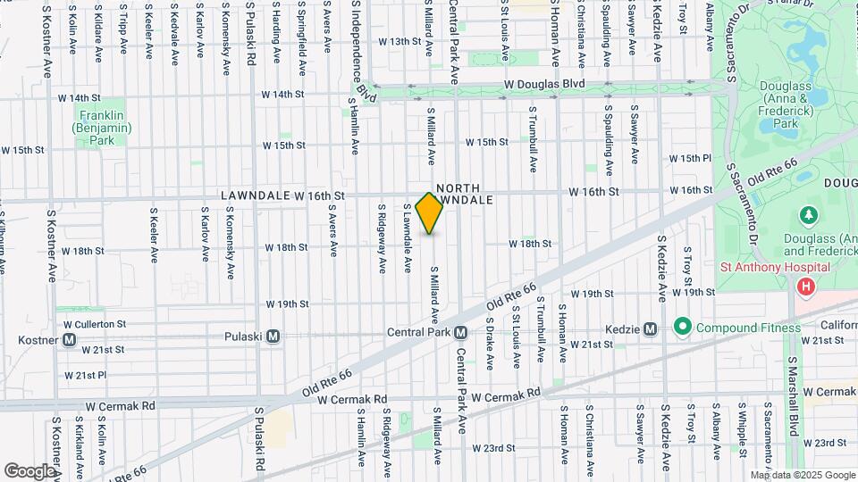 1658 S Millard Ave Map and Location Details