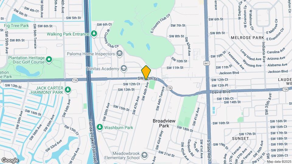 4601 SW 12th Ct Map and Location Details