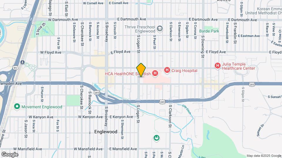 3470 S Logan St Map and Location Details