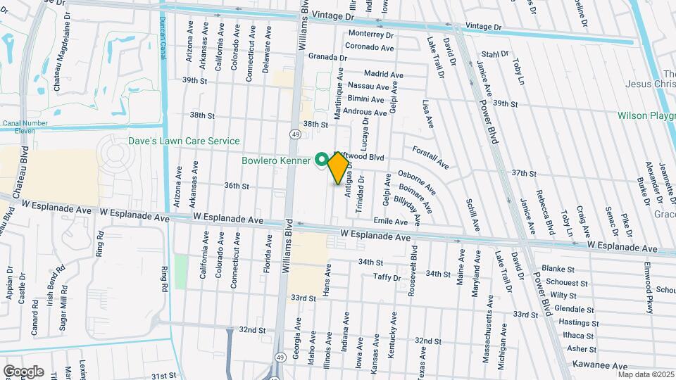 3608 Martinique Ave Mapa y Detalles de la Ubicación
