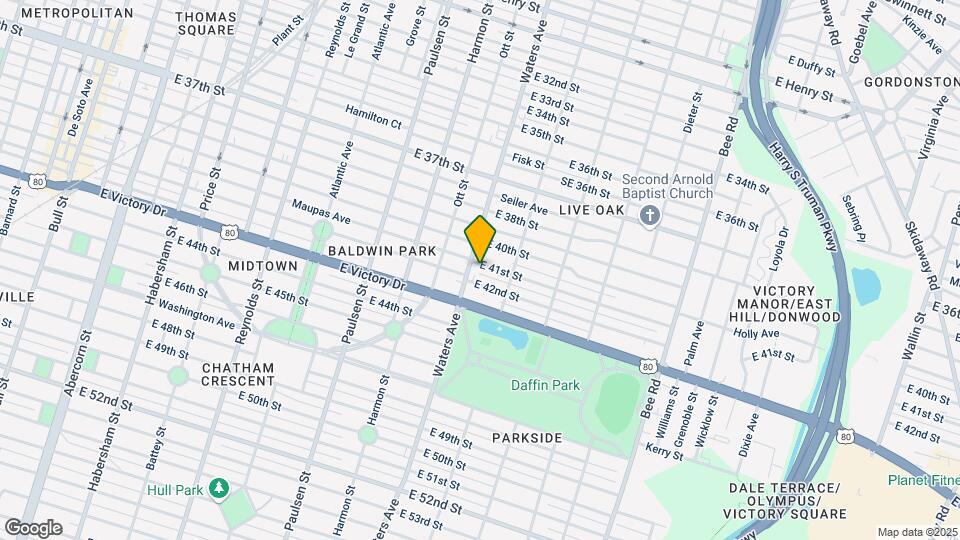1107 E 41st St Map and Location Details