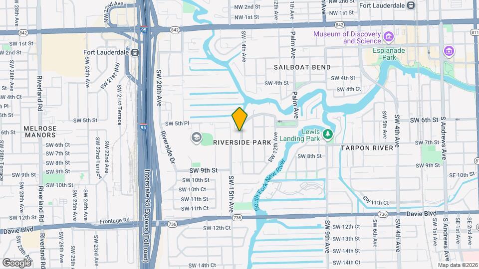 621 SW 14th Terrace Map and Location Details