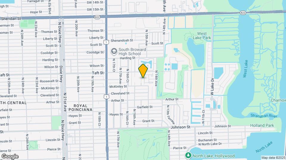 1556 N 15th Terrace Map and Location Details