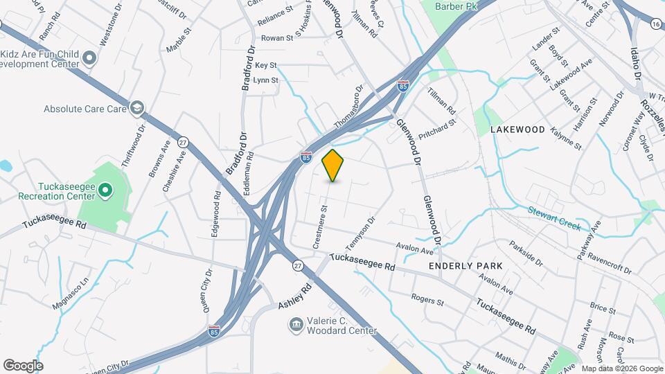 919 Crestmere St Map and Location Details