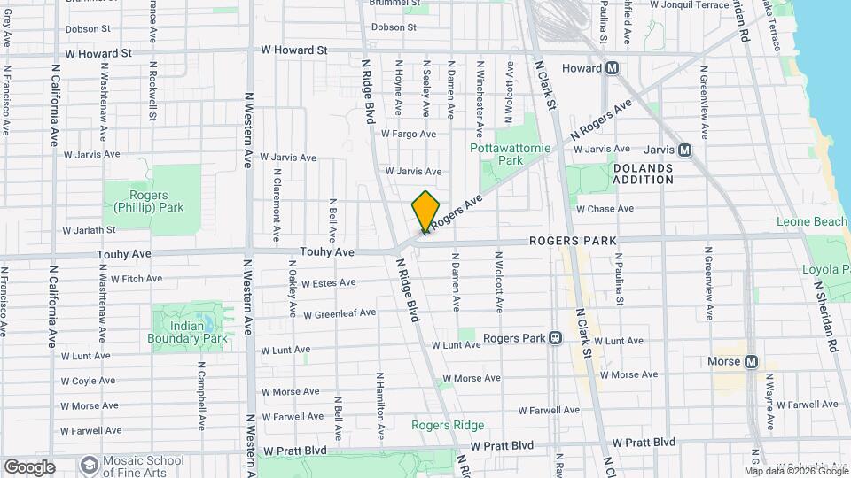 2048 W Touhy Ave Map and Location Details