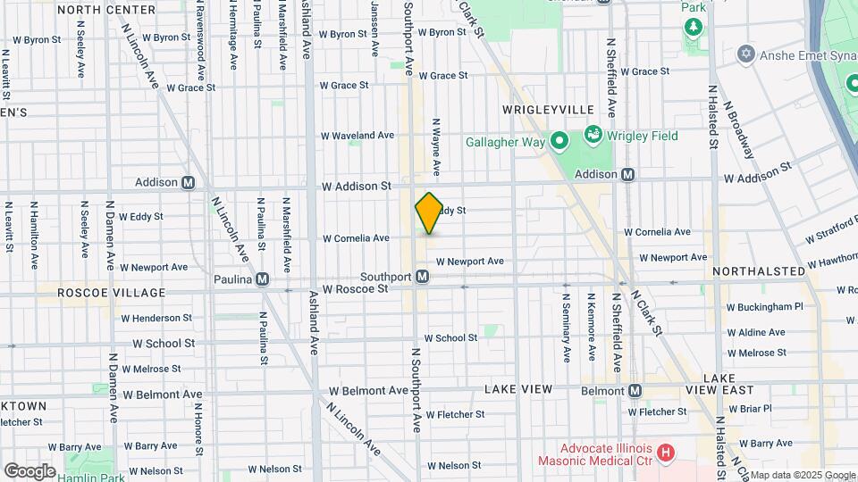 1339 Cornelia Ave Mapa y Detalles de la Ubicación