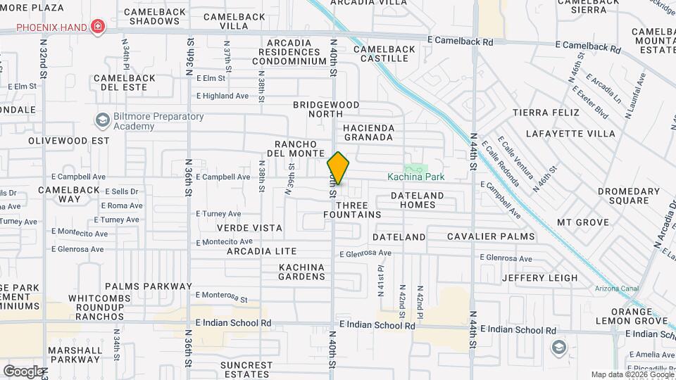 4437 N 40th St Map and Location Details