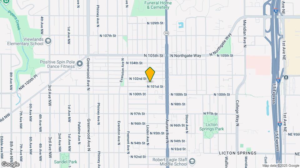 906 N 101st St Map and Location Details