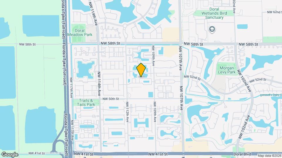 5250 NW 109th Ave Map and Location Details