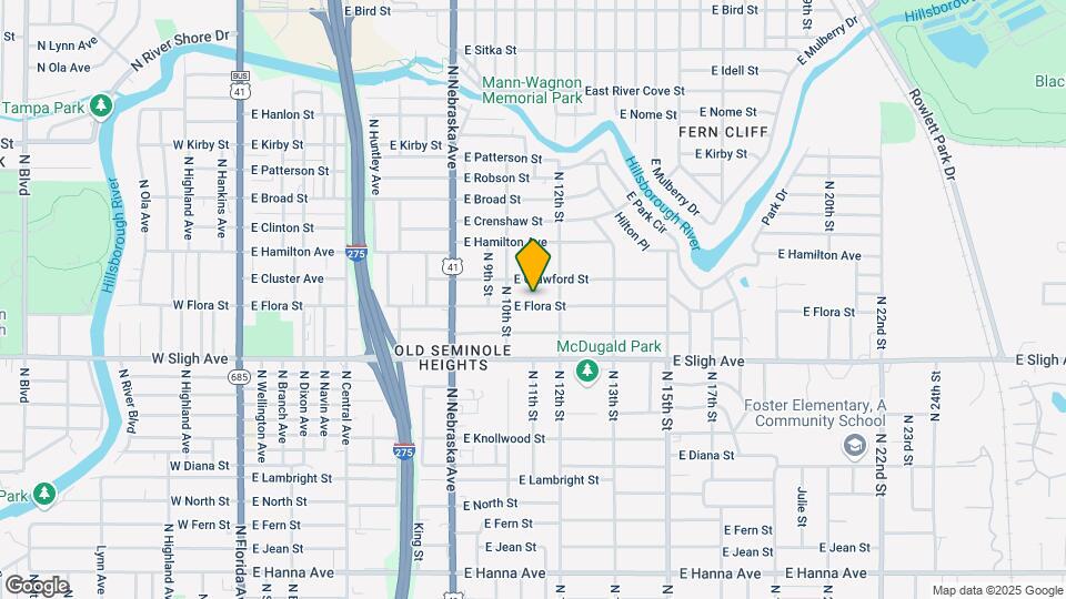 1010 E Flora St Map and Location Details