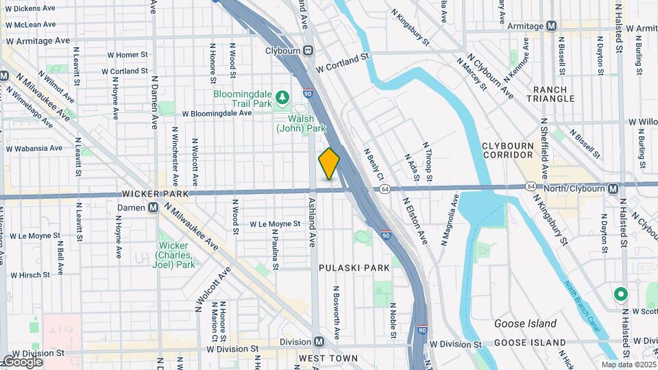 1536 W North Ave Map and Location Details