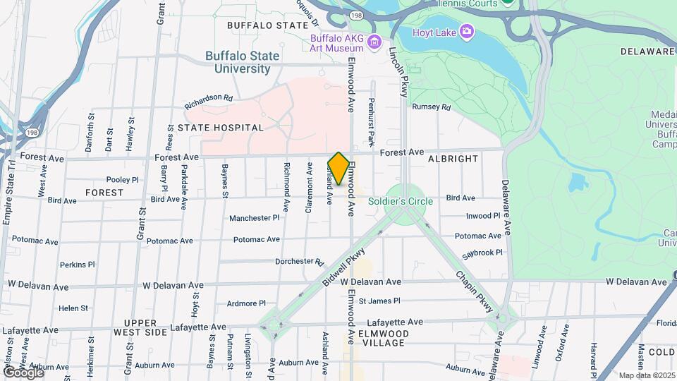 568 Bird Ave, Unit 3 Map and Location Details