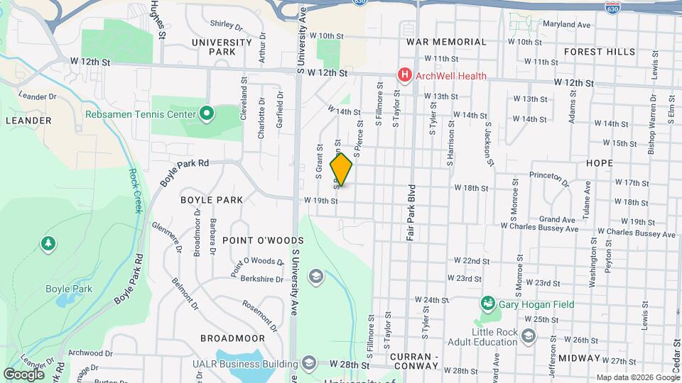1809 S Buchanan St Mapa y Detalles de la Ubicación