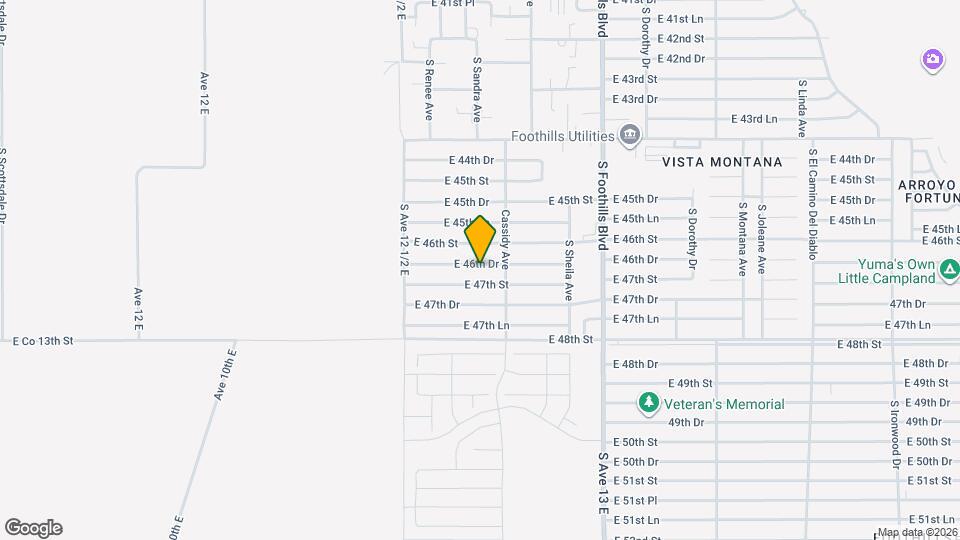 12655 E 46th Dr Map and Location Details
