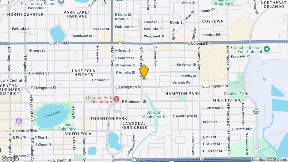 419 N Fern Creek Ave Map and Location Details