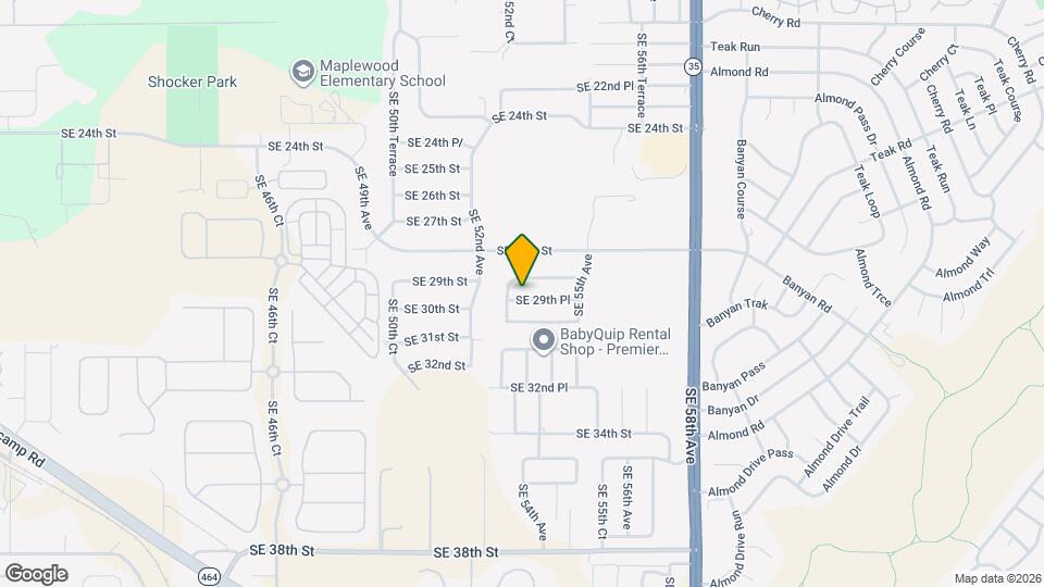 5355 SE 29th Pl Map and Location Details