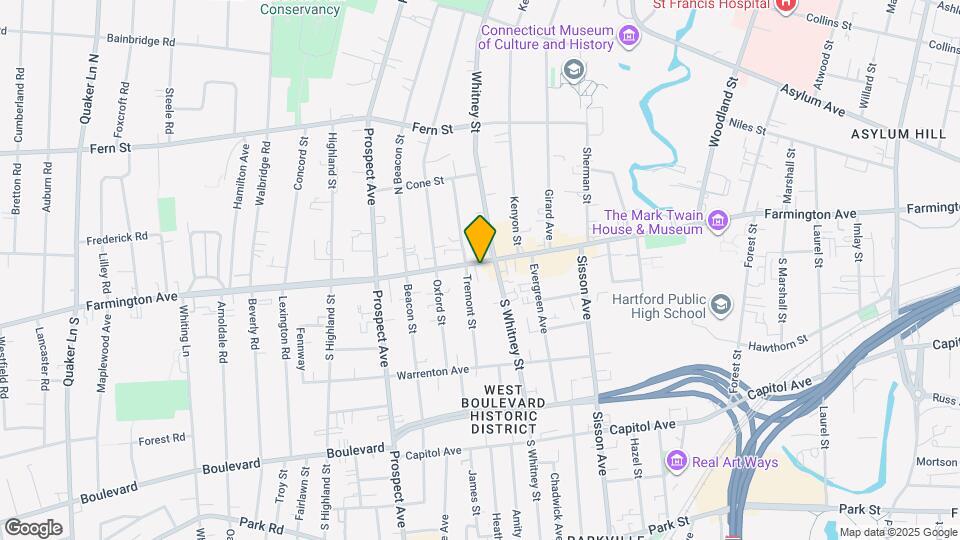 575 Farmington Ave Map and Location Details